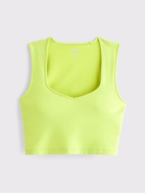 NWT Abercrombie & Fitch YPB studioFLEX Portrait Tank in Lime Size Small
